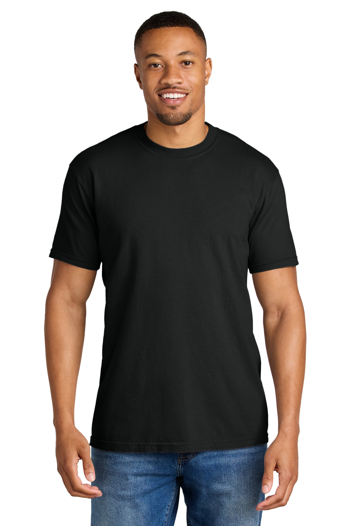 Black men’s t-shirt short sleeve classic fit of Ad It Up in Albuquerque