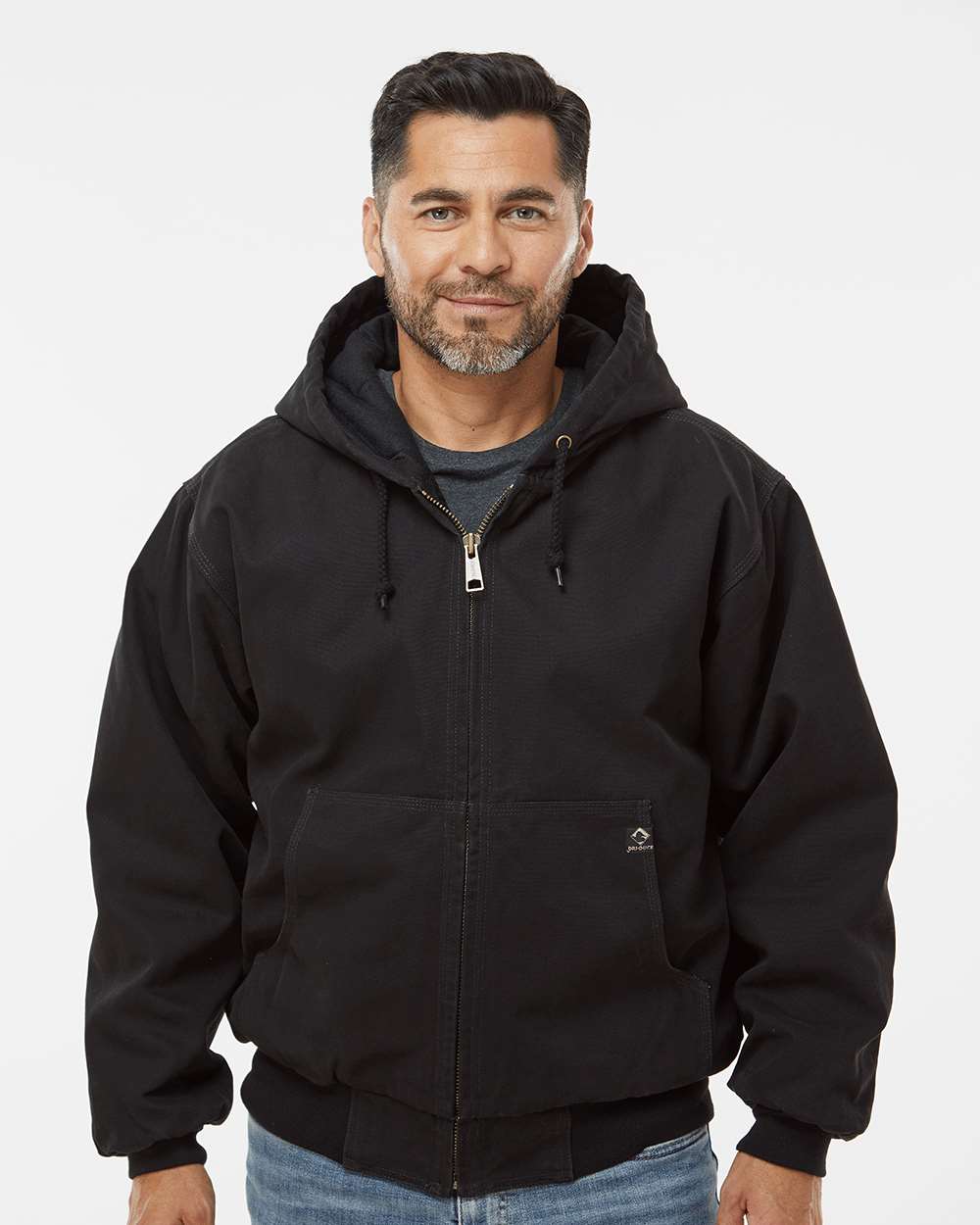 Black men’s zip up hoodie sweatshirt heavyweight fit of Ad It Up in Albuquerque