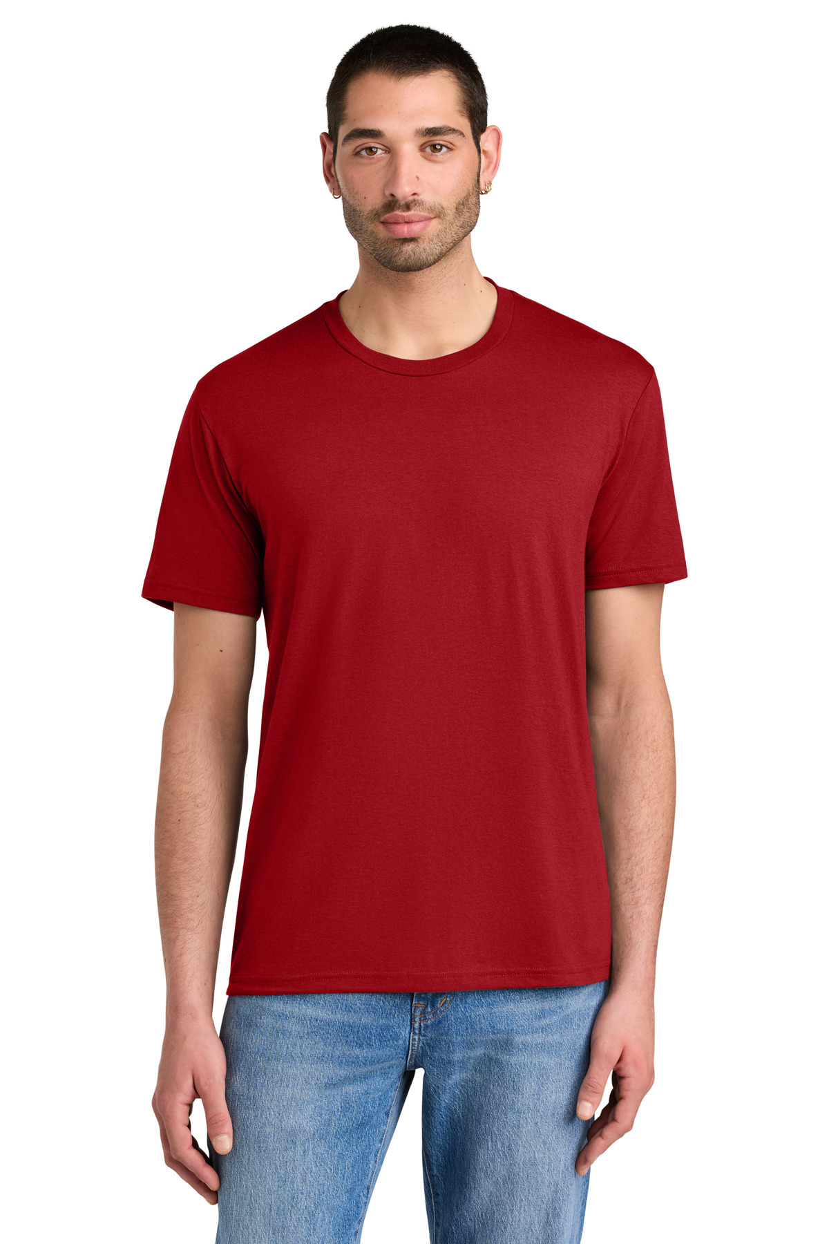 Dark red men’s t-shirt short sleeve classic fit of Ad It Up in Albuquerque
