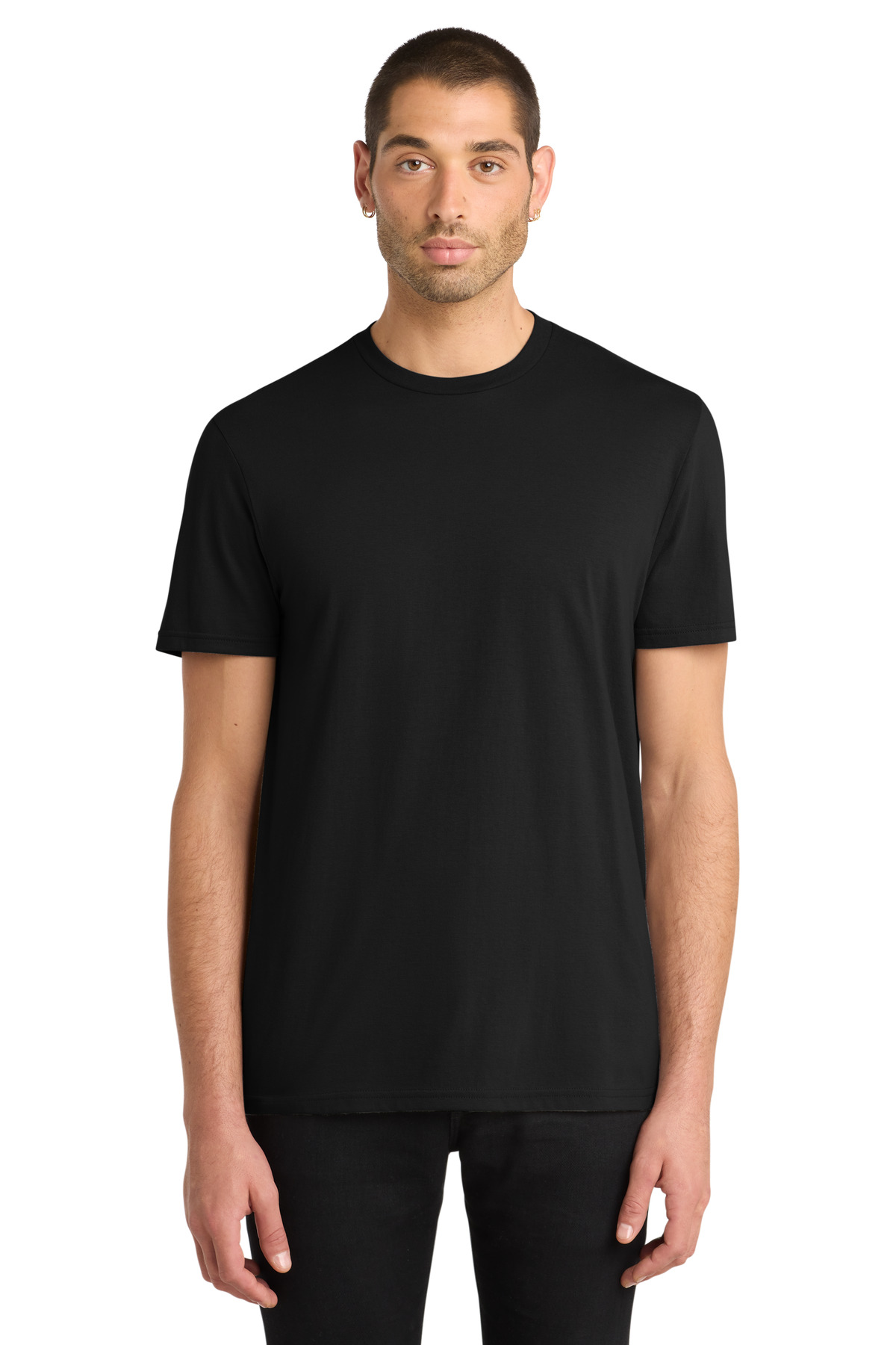 Black men’s t-shirt short sleeve modern fit of Ad It Up in Albuquerque