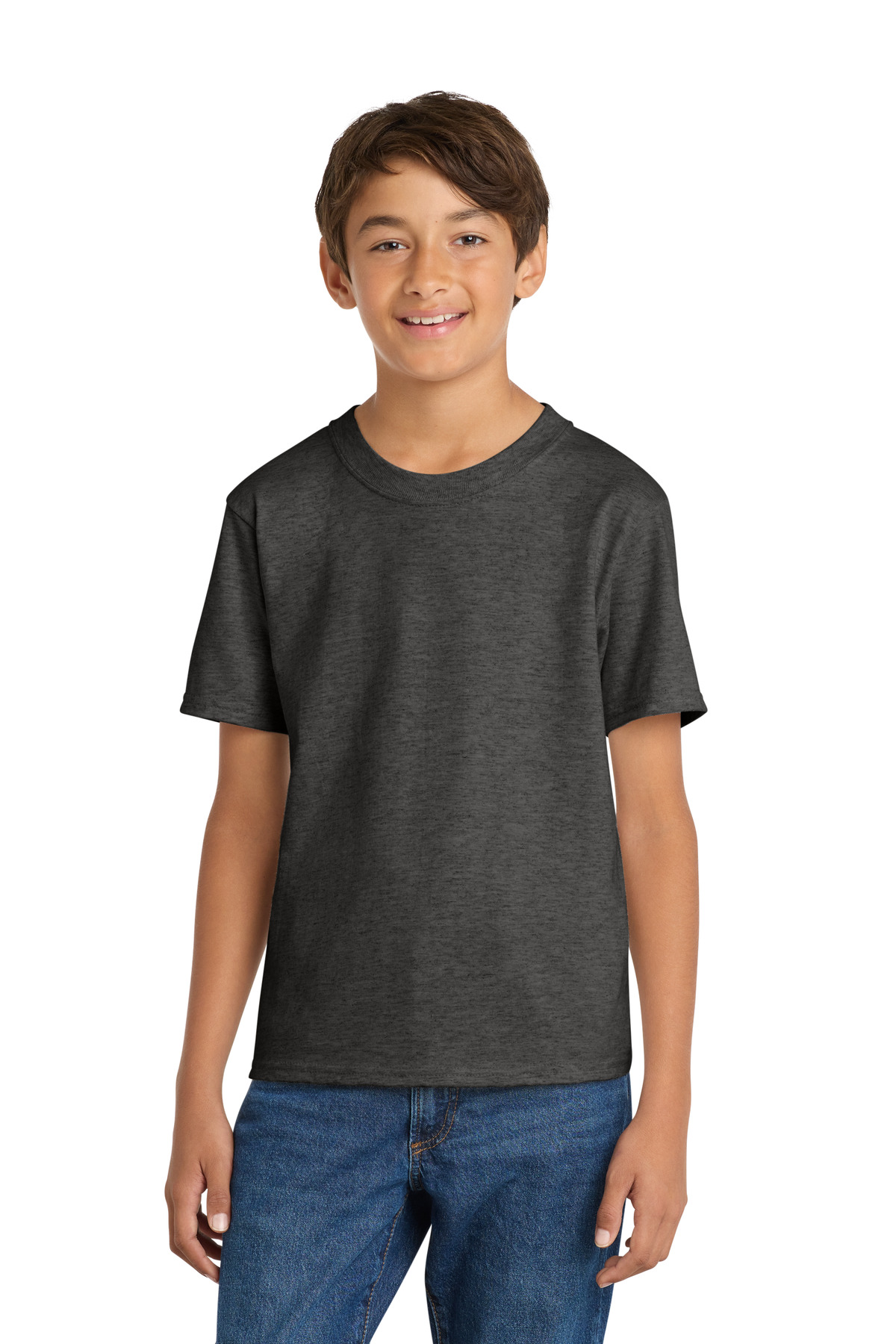 Kids dark gray t-shirt short sleeve classic fit of Ad It Up in Albuquerque