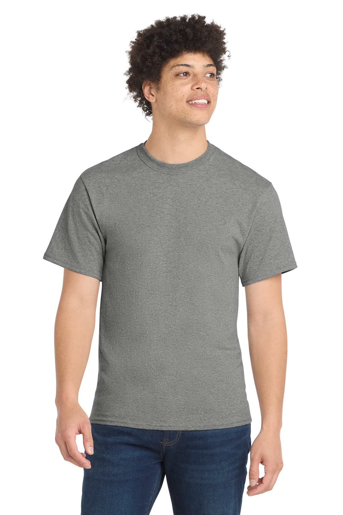 Gray men’s t-shirt short sleeve classic fit of Ad It Up in Albuquerque
