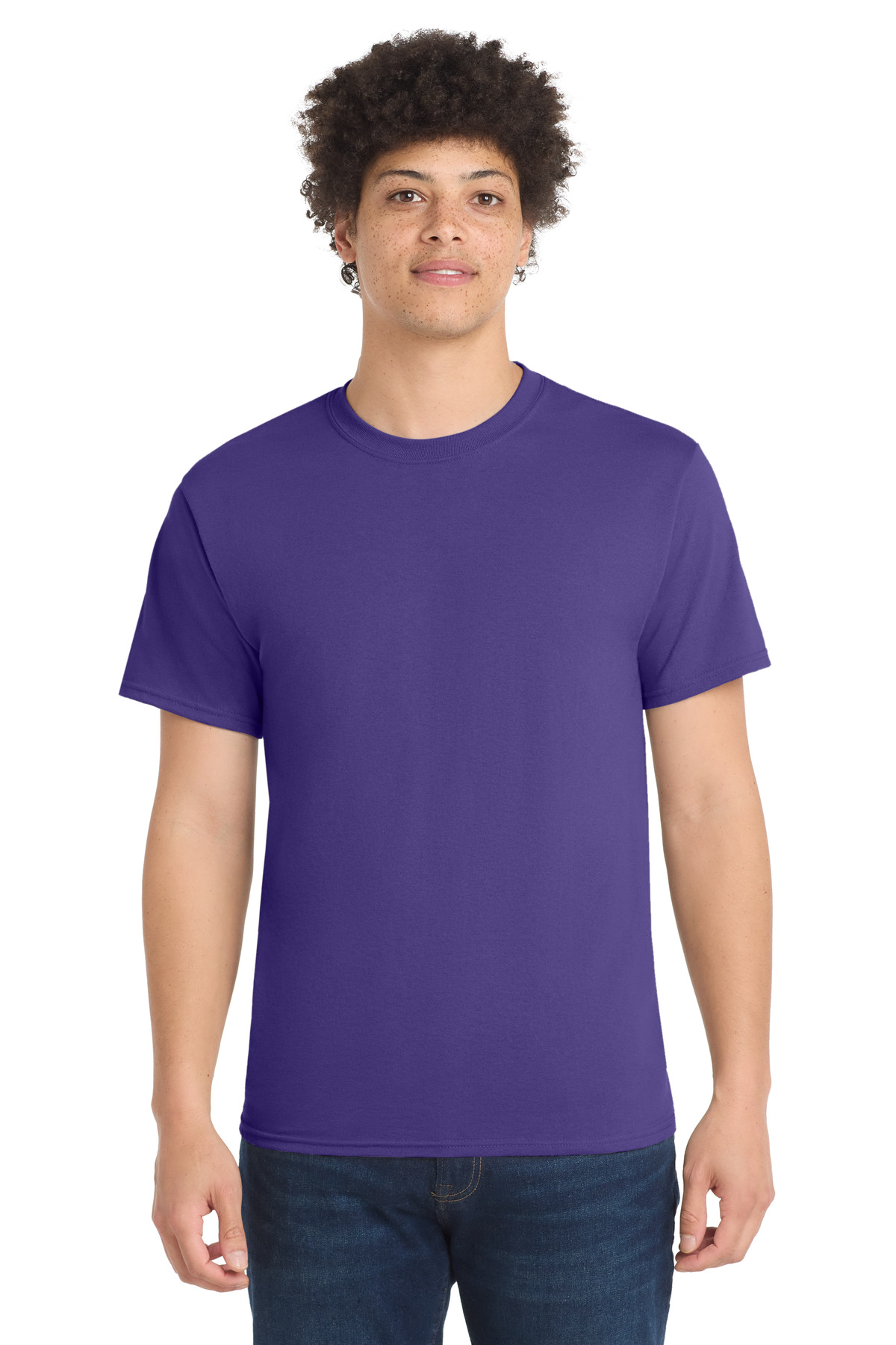 Purple men’s t-shirt short sleeve classic fit of Ad It Up in Albuquerque
